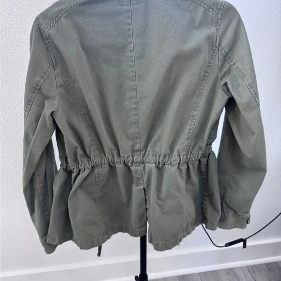 ANA Olive Green Utility Jacket with Drawstring Waist. Size S - Picture 2 of 6
